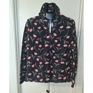 O'Neill Floral Half Zip Polar Fleece Pullover Hoodie XXL Jacket Cozy Cottagecore
